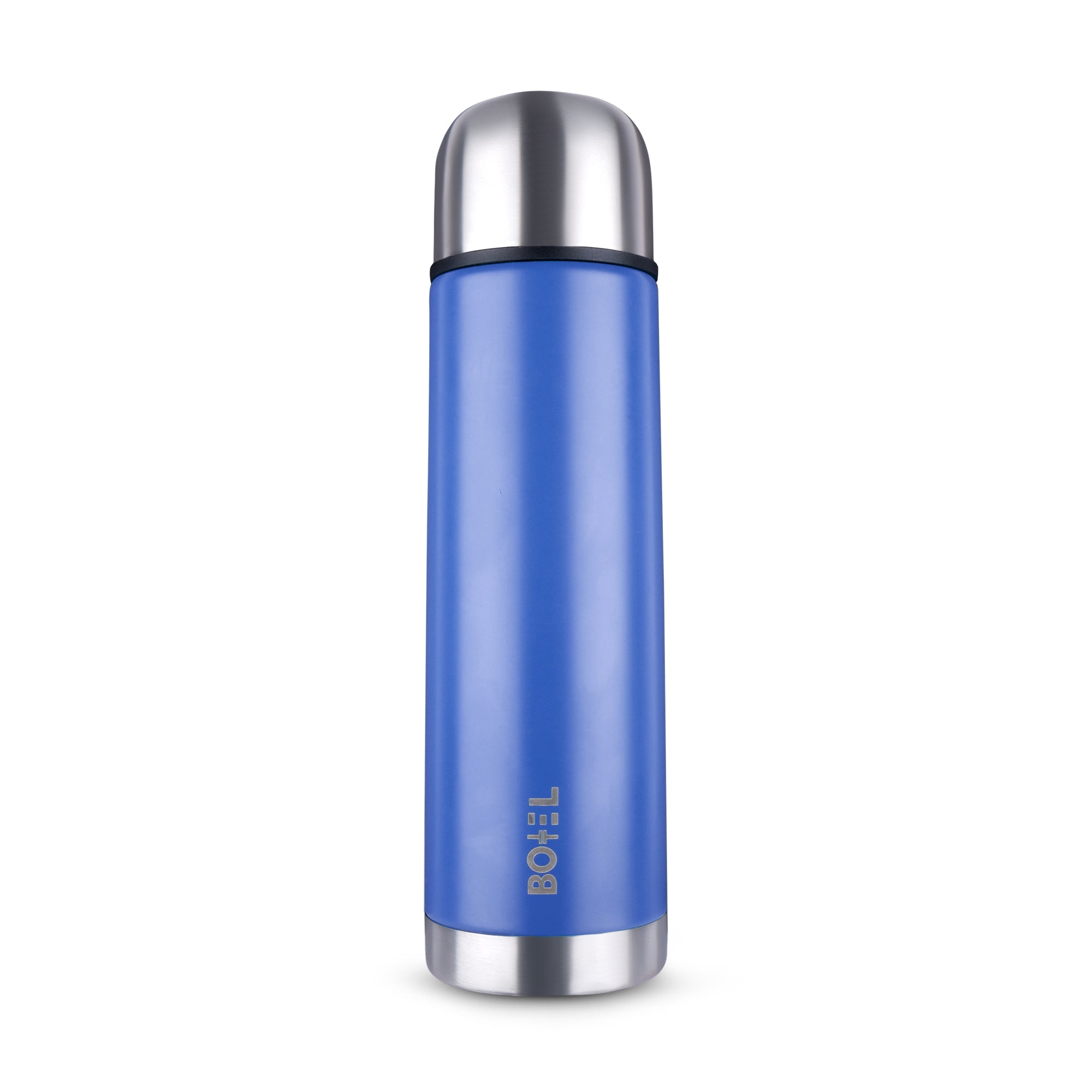Thermo Tough Double Wall Steel Water Bottle Hot or Cold for 24 Hours Flask Royal Blue 1000 ML