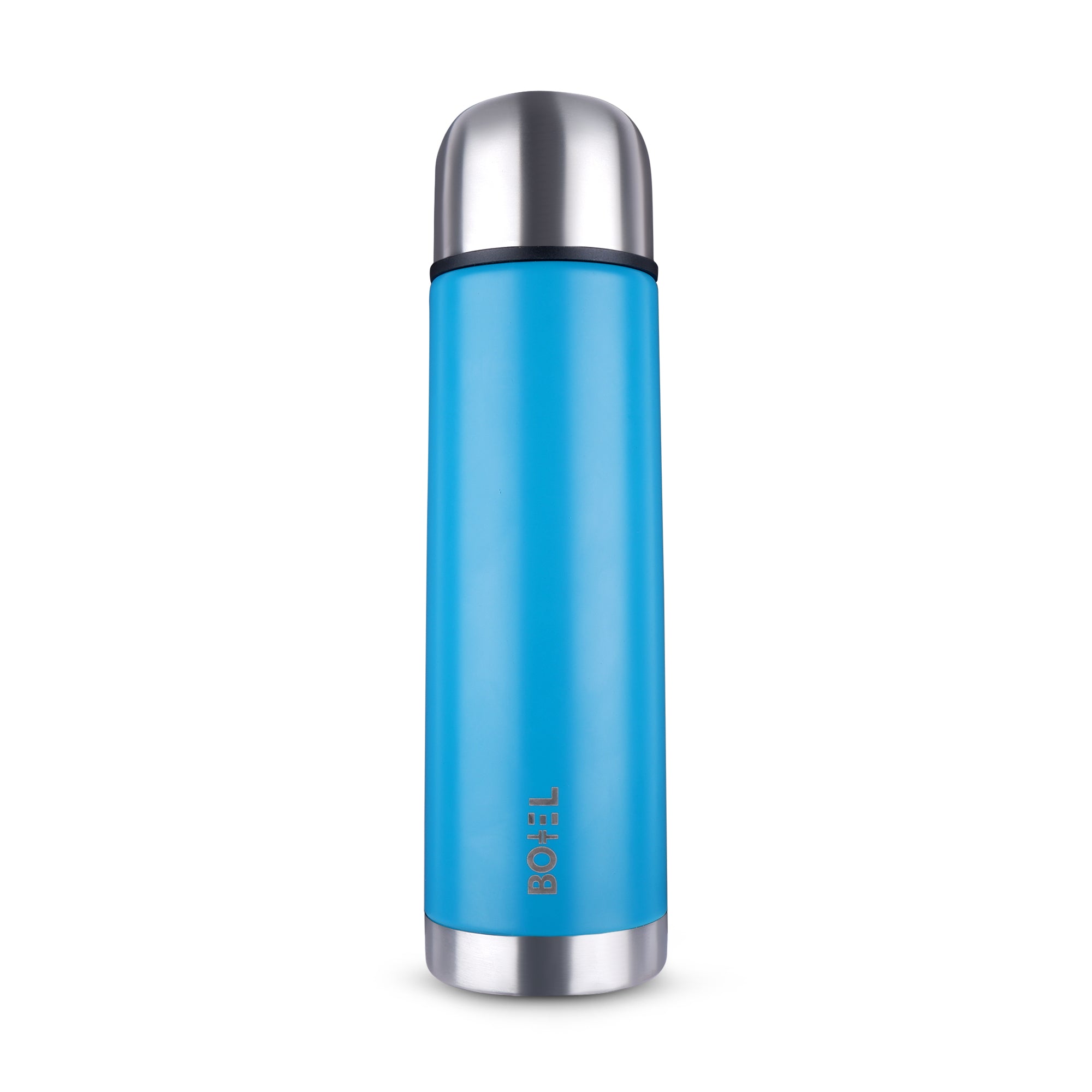 Thermo Tough Double Wall Steel Water Bottle Hot or Cold for 24 Hours Flask Teal Blue 1000 ML