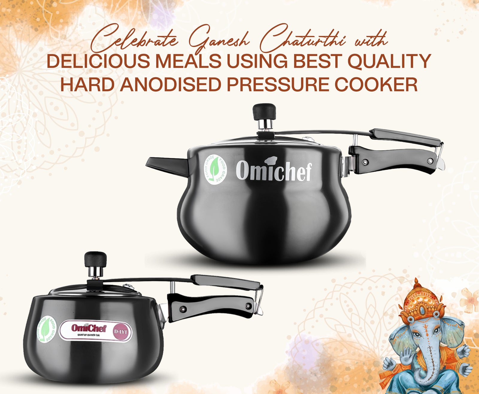 Celebrate Ganesh Chaturthi with Delicious Meals using Best Quality Hard Anodised Pressure Cooker