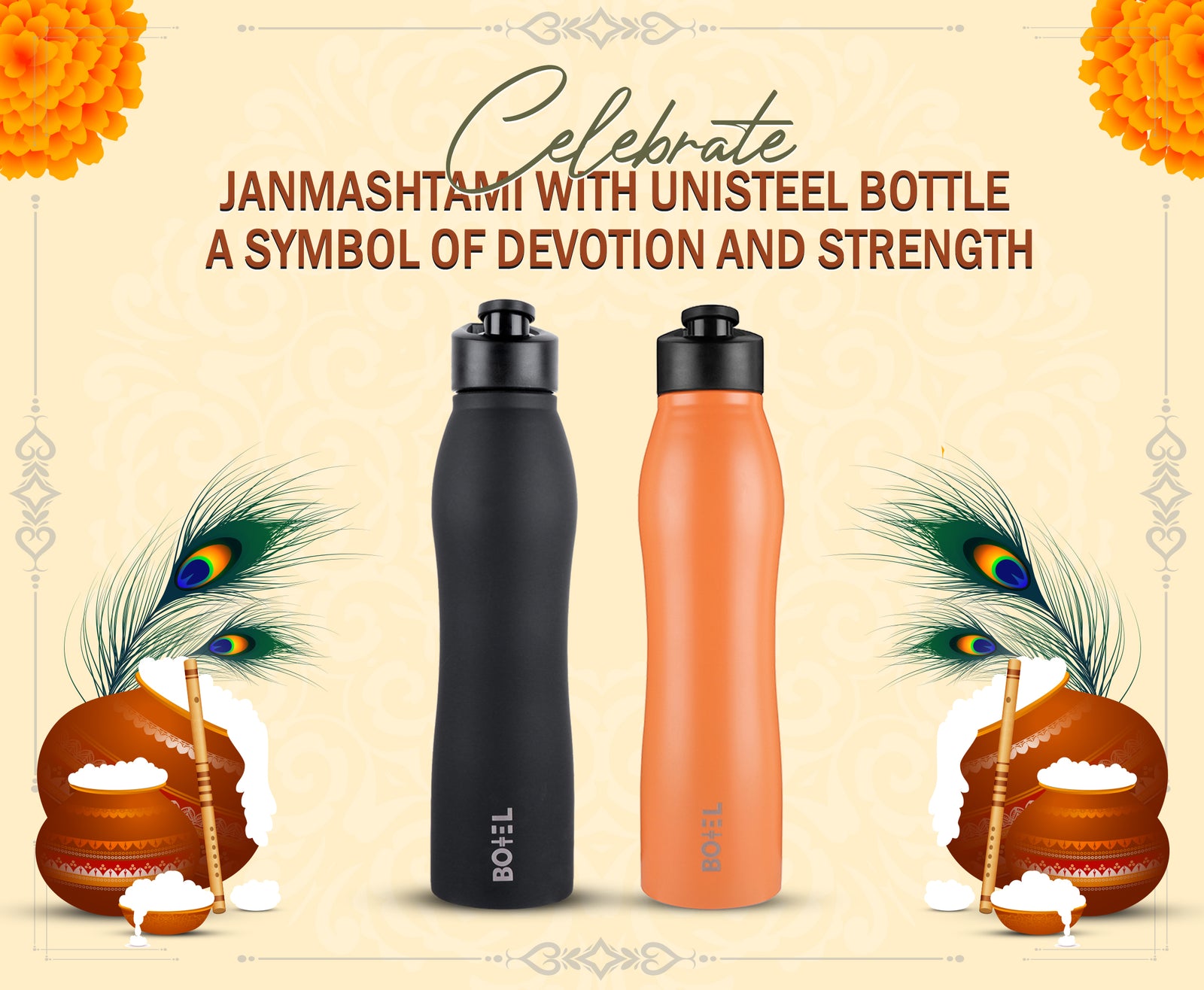 Celebrate Janmashtami with Unisteel Bottle: A Symbol of Devotion and Strength