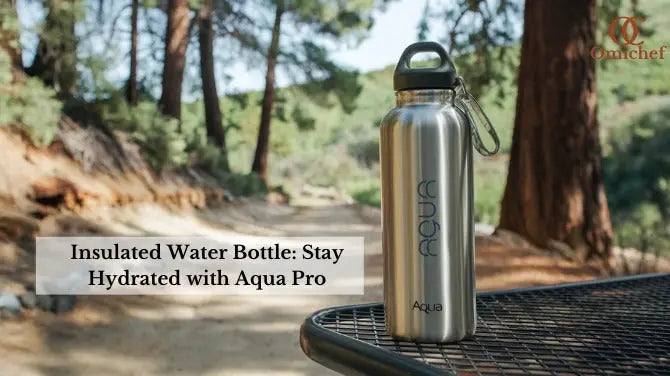 An insulated water bottle