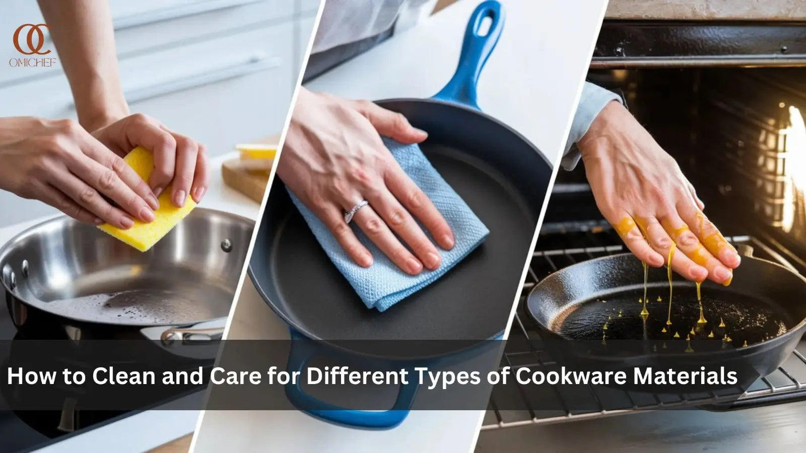 How to Clean and Care for Different Types of Cookware Materials