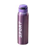 Sports Stainless Steel Water Bottle | With Straw | Glossy | 500 ML