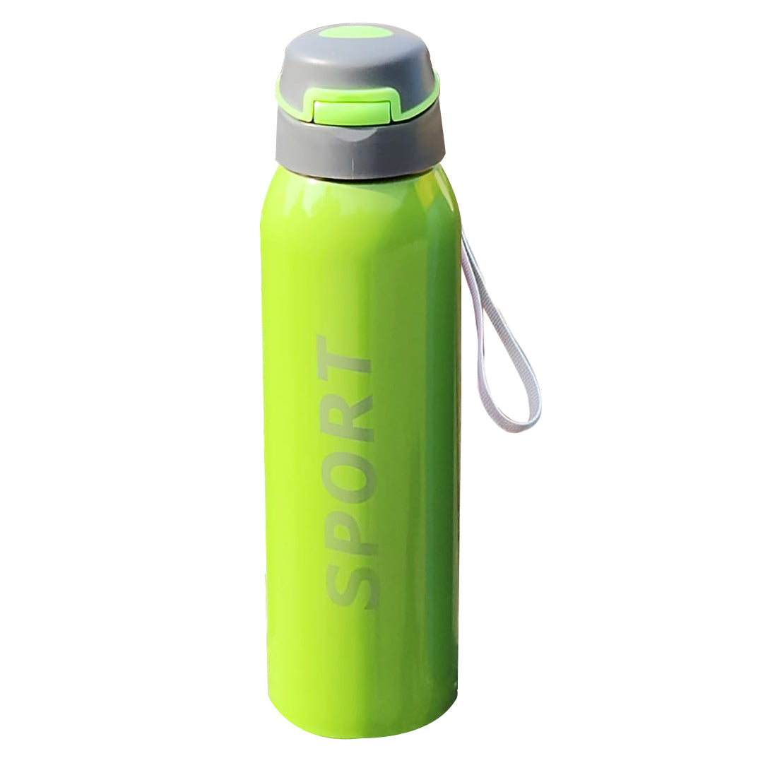 Sports Stainless Steel Water Bottle | with Straw | Matte | 500 ML