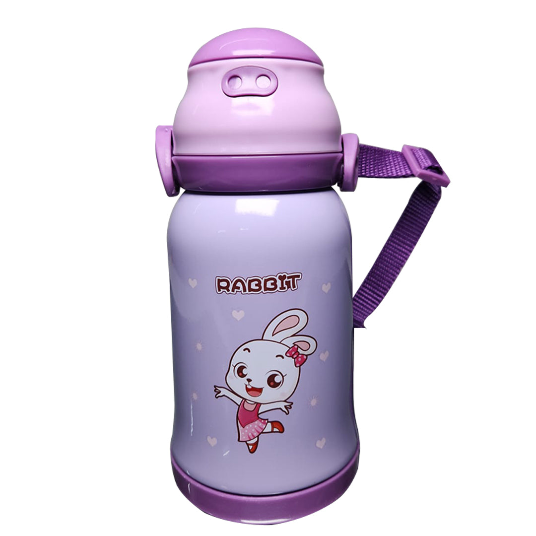Kids Stainless Steel Water Bottle | with Straw | 400 ML