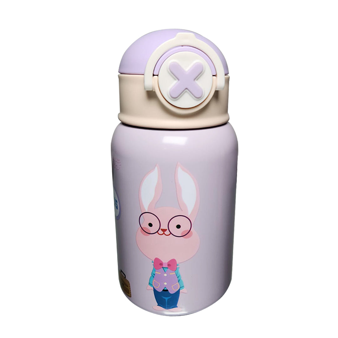 Kids Stainless Steel Water Bottle | with Straw | 500 ML