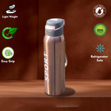 Sports Stainless Steel Water Bottle | With Straw | Glossy | 500 ML