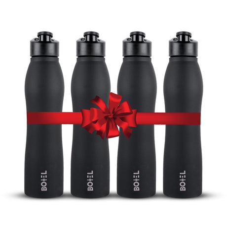 Vergo Stainless Steel Sports Water Bottle | Single Wall | 1 Litre