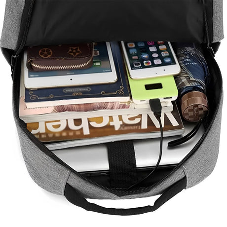 Casual Laptop Bag Office School College Business Travel, USB Slot Available Waterproof Backpack