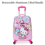 Hello Kitty-Travel Suitcase/Luggage For Kids Cabin Suitcase 4 Wheels - 18 inch