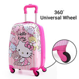 Hello Kitty-Travel Suitcase/Luggage For Kids Cabin Suitcase 4 Wheels - 18 inch