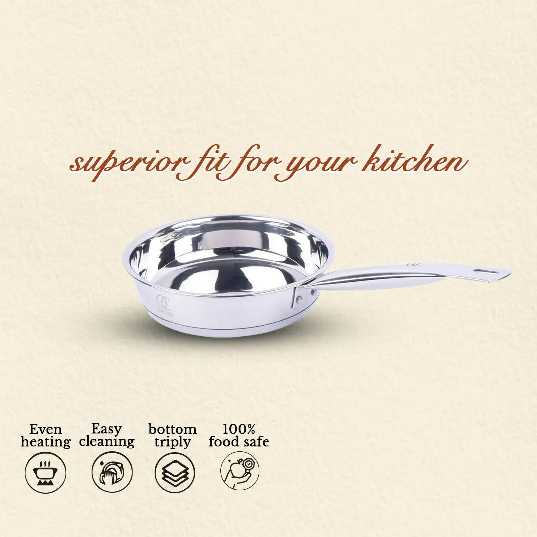 Sandwich Bottom Frypan | Induction Compatible | Diameter 18 CM (Copy) OmiChef