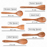 Wooden Teak Wood Wooden Salad Spoon, Table Spoon, Serving Spoon Set