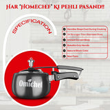 2 Litre | Hard Anodized | Induction Compatible | Curve | Pressure Cooker