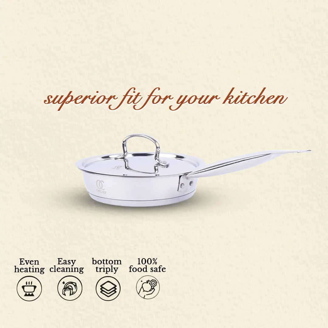 Sandwich Bottom Frypan | Induction Compatible | Diameter 20 CM OmiChef