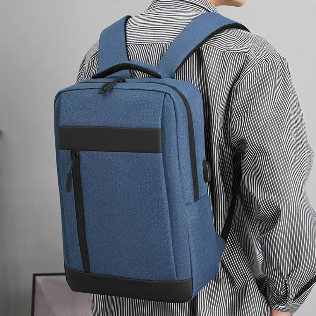 Casual Laptop Bag Office School College Business Travel, USB Slot Available Waterproof Backpack