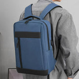 Casual Laptop Bag Office School College Business Travel, USB Slot Available Waterproof Backpack