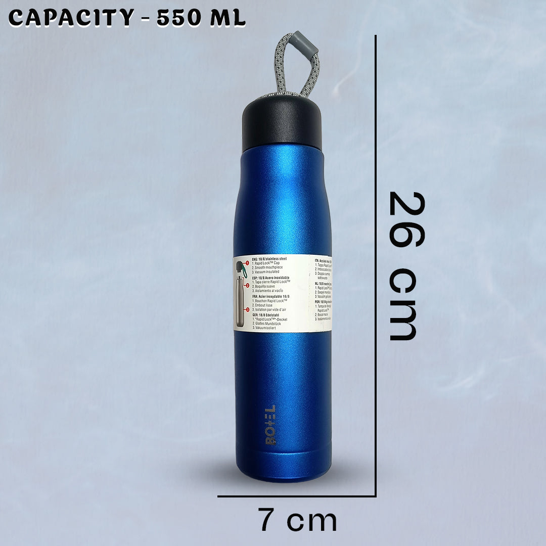 Sporty | Double Wall Steel Water Bottle | Vacuum Insulated | 10 Hours Hot & 24 Hours Cold