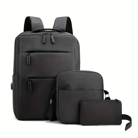 Casual Laptop Bag Office School College Business Travel, USB Slot Available Waterproof Backpack