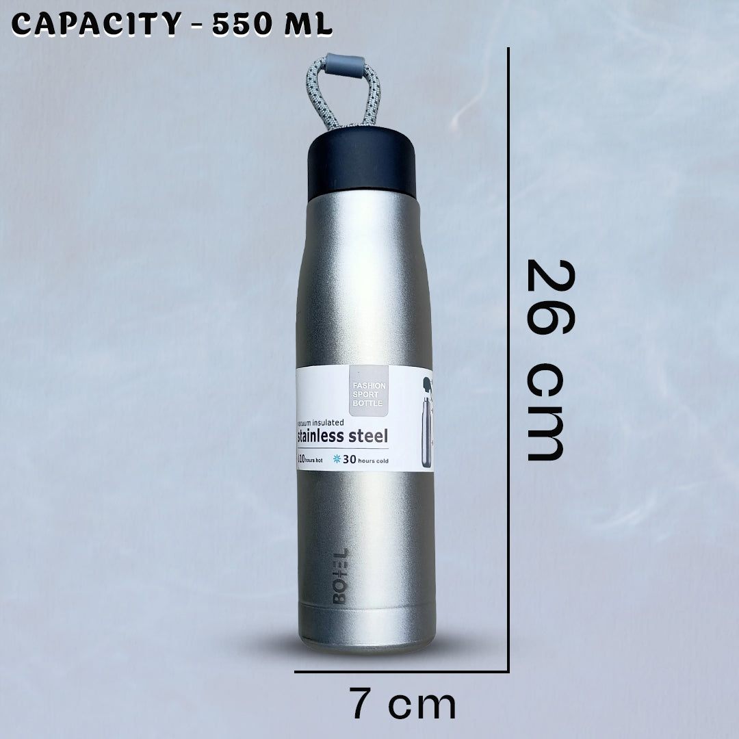 Sporty | Double Wall Steel Water Bottle | Vacuum Insulated | 10 Hours Hot & 24 Hours Cold