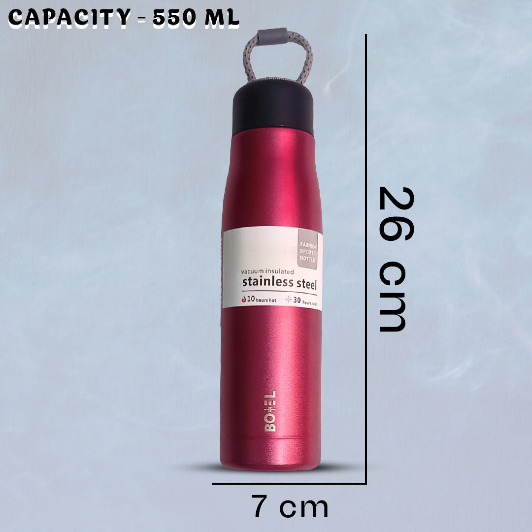 Sporty | Double Wall Steel Water Bottle | Vacuum Insulated | 10 Hours Hot & 24 Hours Cold