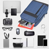 Casual Laptop Bag Office School College Business Travel, USB Slot Available Waterproof Backpack