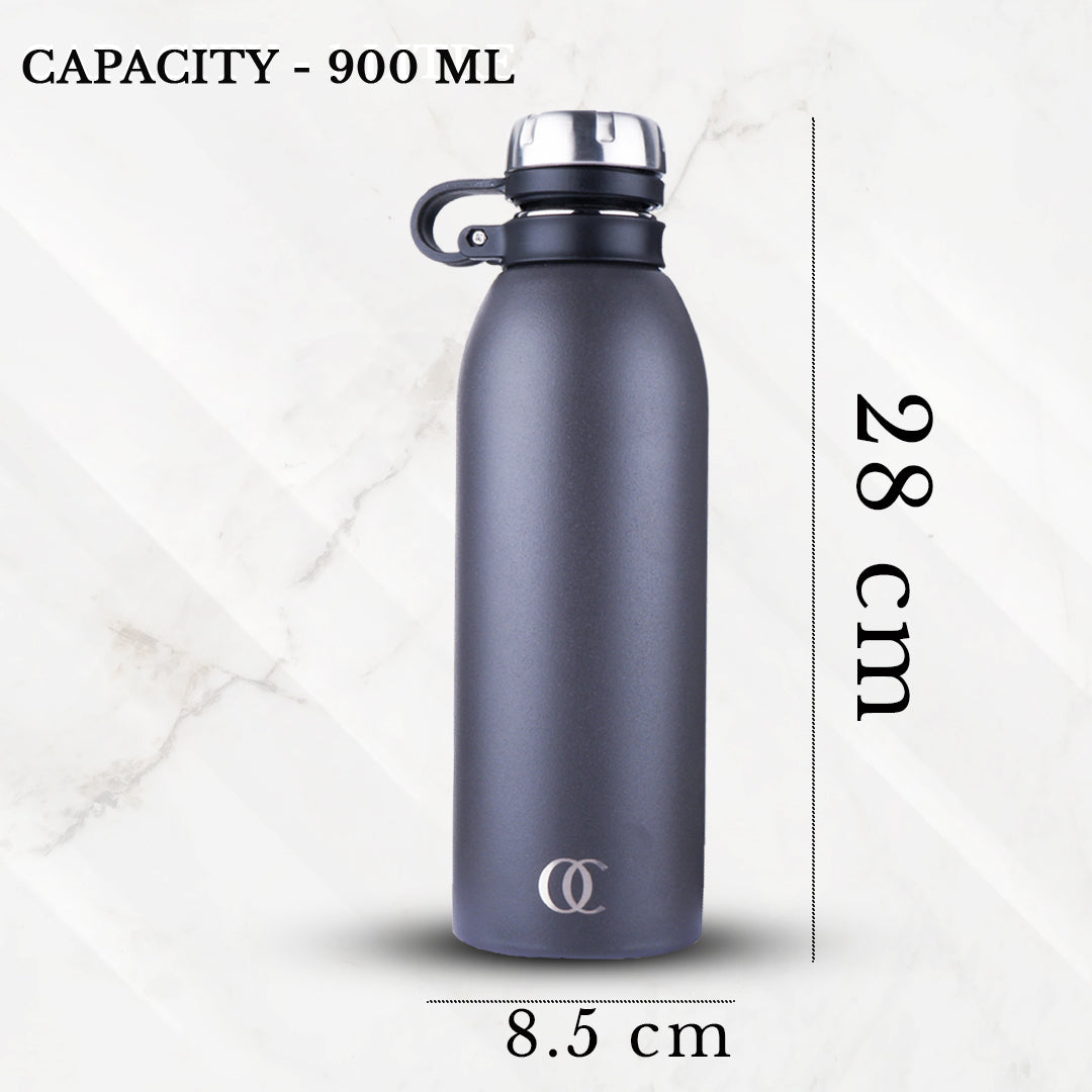 Nexa Stainless Steel Water Bottle | Vacuum Insulated | Hot & Cold For 24 Hours | Capacity 900 ML