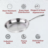 Omichef Triply Stainless Steel Frypan 20 CM 1 Litre