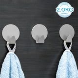 Klova Big Super Strong Self Adhesive Sticky Hanger Holder For Kitchen Bathroom Bedroom Hook 6  (Pack of 6)