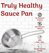 Triply Stainless Steel Saucepan/Tea Pan | 16 CM | Capacity 1.6 Litre