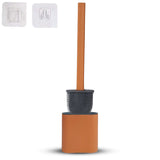 Toilet Brush With Wall Mounting Sticker For Western and Indian with Holder