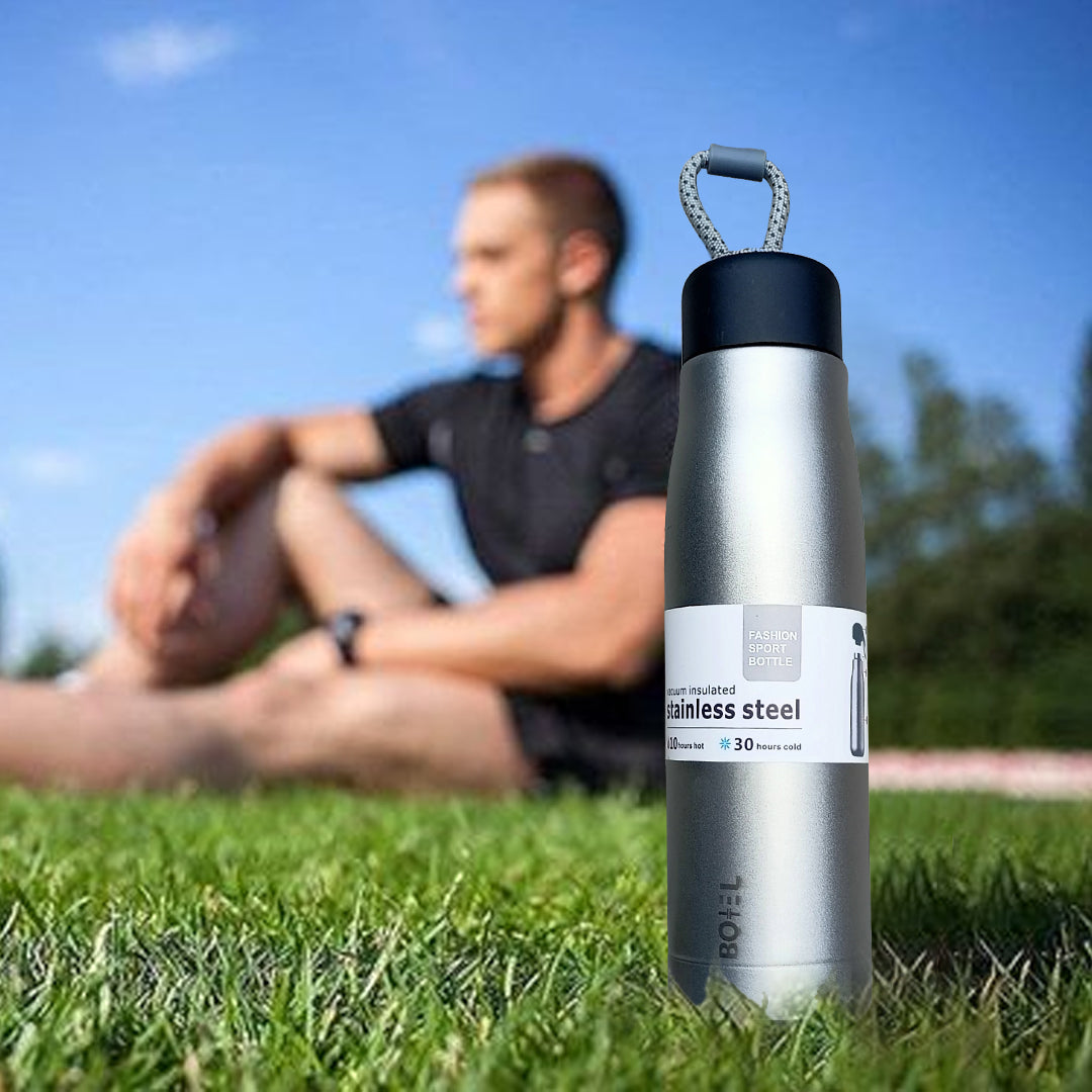 Sporty | Double Wall Steel Water Bottle | Vacuum Insulated | 10 Hours Hot & 24 Hours Cold