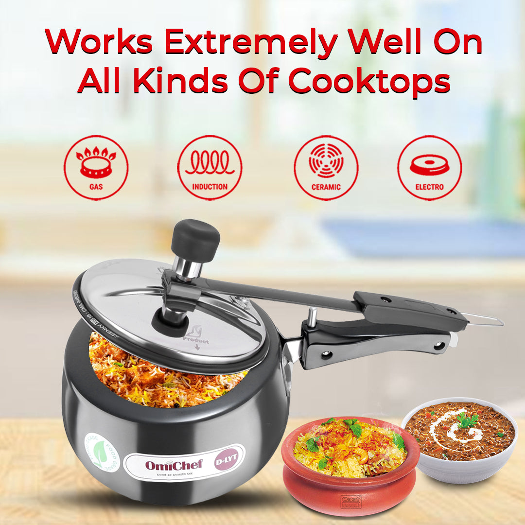 3 Litre | D-LYT | Hard Anodized | Induction Compatible | Curve | Pressure Cooker