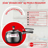 2 Litre | D-LYT | Hard Anodized | Induction Compatible | Curve | Pressure Cooker