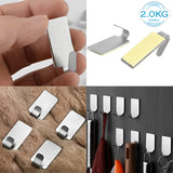 Super Strong Self Adhesive Sticky Hanger Holder For Kitchen Bathroom Bedroom Pack Of 12 Pcs