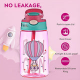 Kids Sipper Water Bottle | Flip-Open Lid | Perfect for School & Travel | Capacity - 380 ML