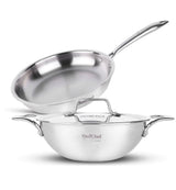 Omichef Triply Stainless Steel Cookware Combo Set of 3 Pcs 22 CM