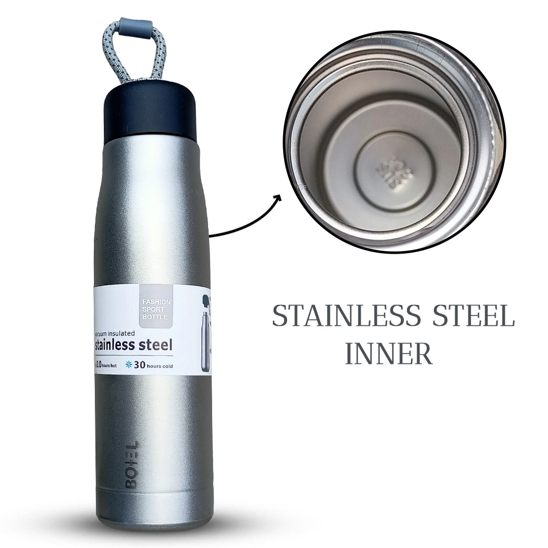 Sporty | Double Wall Steel Water Bottle | Vacuum Insulated | 10 Hours Hot & 24 Hours Cold