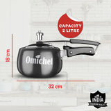 2 Litre | Hard Anodized | Induction Compatible | Curve | Pressure Cooker