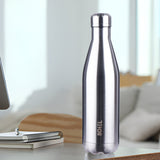 Thermo Sleek Double Wall Stainless Steel Water Bottle - 750 ml | Keeps Drinks Hot or Cold for 24 Hours