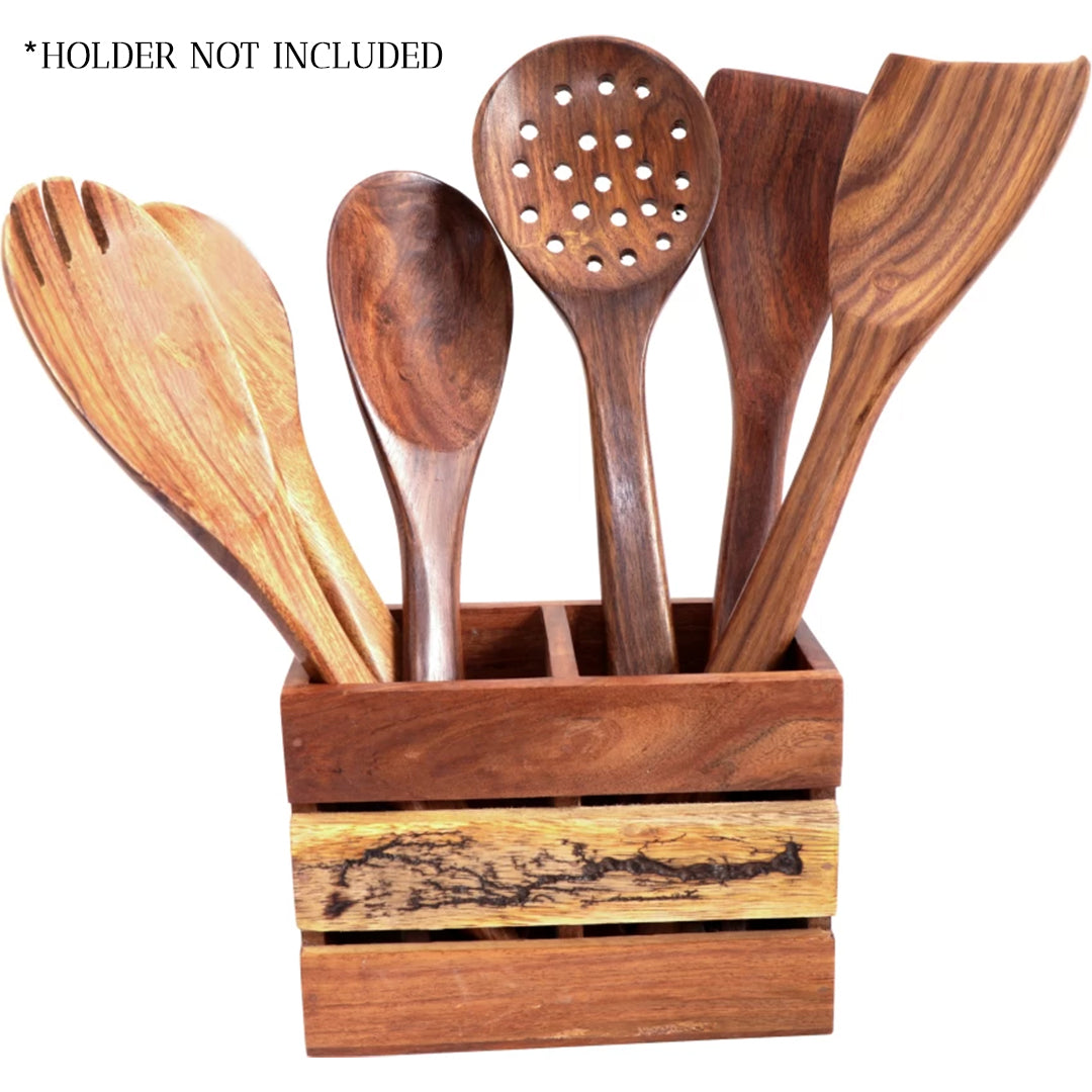 Wooden Teak Wood Wooden Salad Spoon, Table Spoon, Serving Spoon Set