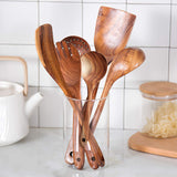 Wooden Teak Wood Wooden Salad Spoon, Table Spoon, Serving Spoon Set