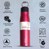 Sporty | Double Wall Steel Water Bottle | Vacuum Insulated | 10 Hours Hot & 24 Hours Cold