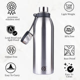 Nexa Stainless Steel Water Bottle | Vacuum Insulated | Hot & Cold For 24 Hours | Capacity 900 ML OmiChef