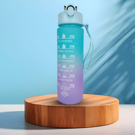 Klova Motivational Water Bottle | Motivational Time Marker | Best For Office, Schools, Gym, Sports