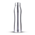 Curvy Stainless Steel Fridge Water Bottle | Silver | Capacity 1 Litre OmiChef