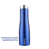 Hi-Rise Stainless Steel Water Bottle | Single Wall | 1 Litre | Pack Of 4