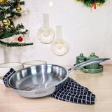 20 CM Frying Pan Triply Stainless Steel (1 Ltr) - Premium Quality OmiChef