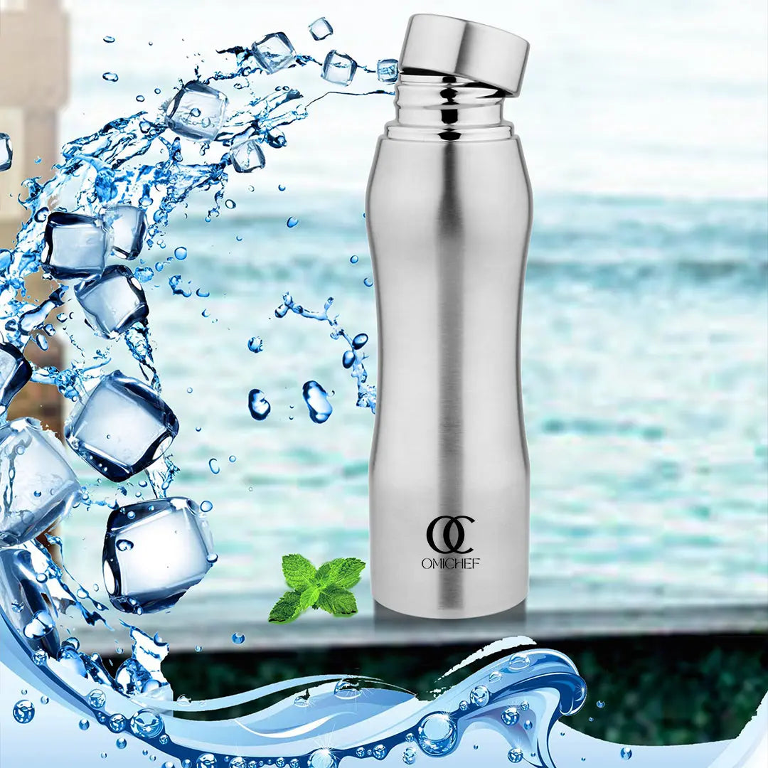 UniSteel Curvy Fridge  Bottle- Capacity 1 Litre OmiChef