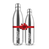 Omichef Silver Thermo Sleek Double wall Steel Water bottle Hot & Cold for 24 hours Flask